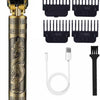 Electric Barber Clippers Vintage Beard Shaver Digital USB Charging Gift for Men